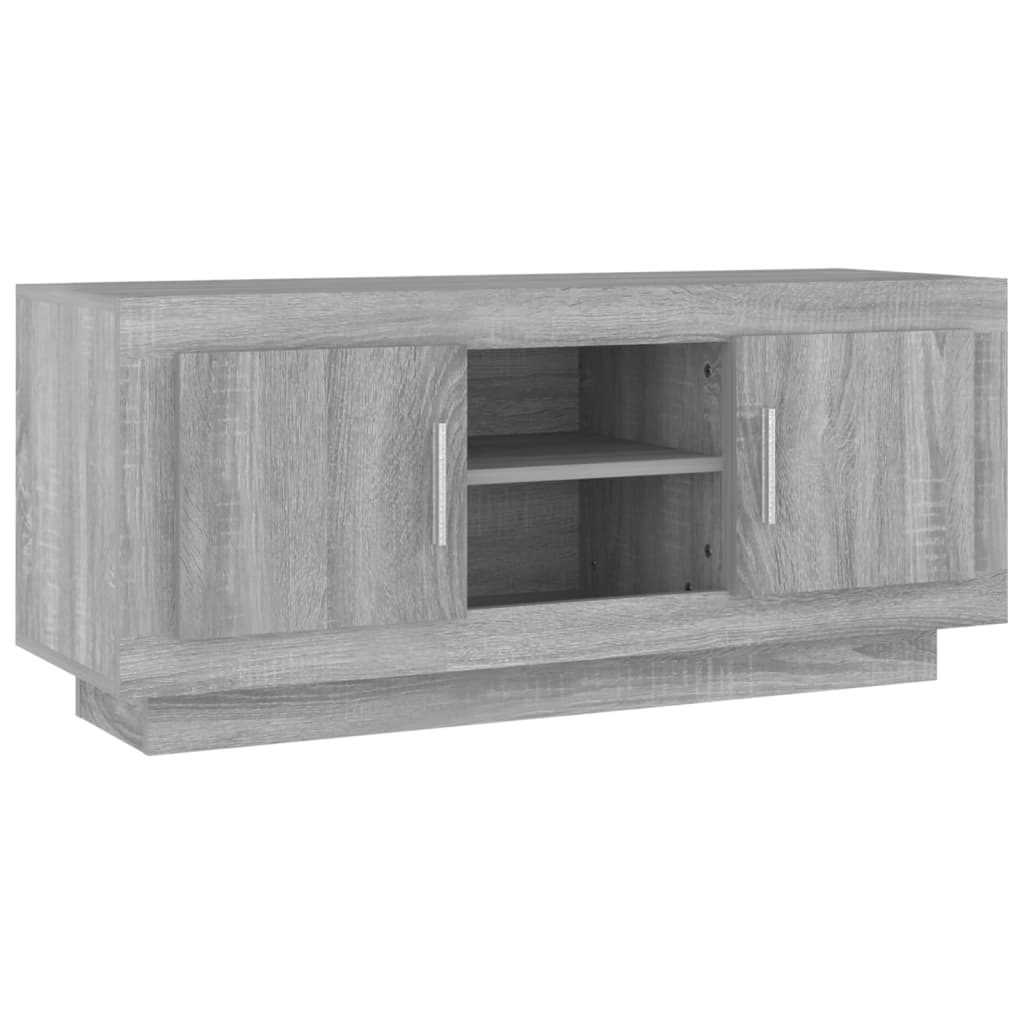 mueble para tv madera contrachapada gris sonoma 102x35x45 cm