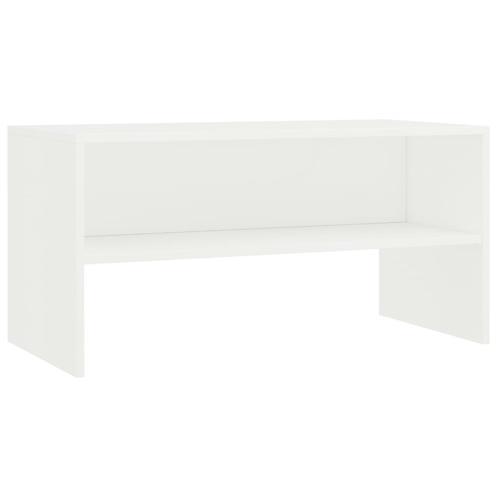 mueble para tv madera contrachapada blanco 80x40x40 cm
