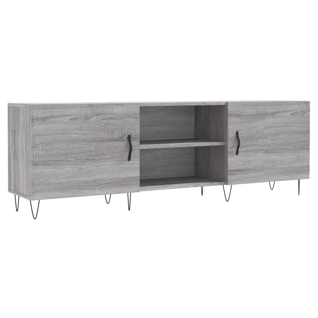 mueble para tv madera de ingenieria gris sonoma 150x30x50 cm