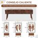 Banco de Cama PU, Espuma, Madera de Caucho HOMCOM Banco de Cama PU, Espuma, Madera de Caucho HOMCOM Marrón