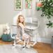 Pupitre Infantil PP, MDF, Acero ZONEKIZ 54x80 Pupitre Infantil PP, MDF, Acero ZONEKIZ 54x80 Gris
