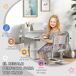 Pupitre Infantil PP, MDF, Acero ZONEKIZ 54x80 Pupitre Infantil PP, MDF, Acero ZONEKIZ 54x80 Gris