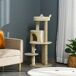 Árbol para Gato Aglomerado de Madera, Felpa, Sisal PawHut Árbol para Gato Aglomerado de Madera, Felpa, Sisal PawHut Crema