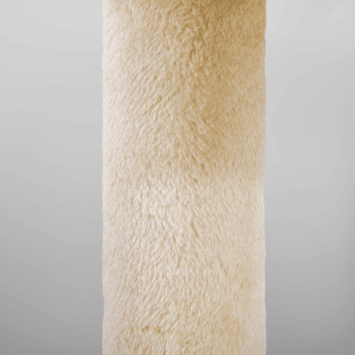 PawHut Árvore Arranhador para Gatos de 104 cm Arranhador para Gatos com Plataforma Caverna Postes de Sisal e Bola Suspensa 48x48x104 cm Bege