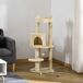 Árbol para Gato Aglomerado de Madera, Felpa, Sisal PawHut Árbol para Gato Aglomerado de Madera, Felpa, Sisal PawHut Crema
