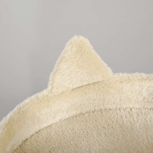PawHut Árvore Arranhador para Gatos de 104 cm Arranhador para Gatos com Plataforma Caverna Postes de Sisal e Bola Suspensa 48x48x104 cm Bege