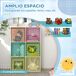Estantería Juguetes Infantil ZONEKIZ Estantería Juguetes Infantil ZONEKIZ Blanco/ Gris