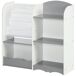 Estantería para Juguete MDF, Pino, Poliéster ZONEKIZ Estantería para Juguete MDF, Pino, Poliéster ZONEKIZ Gris
