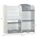 Estantería para Juguete MDF, Pino, Poliéster ZONEKIZ Estantería para Juguete MDF, Pino, Poliéster ZONEKIZ Gris