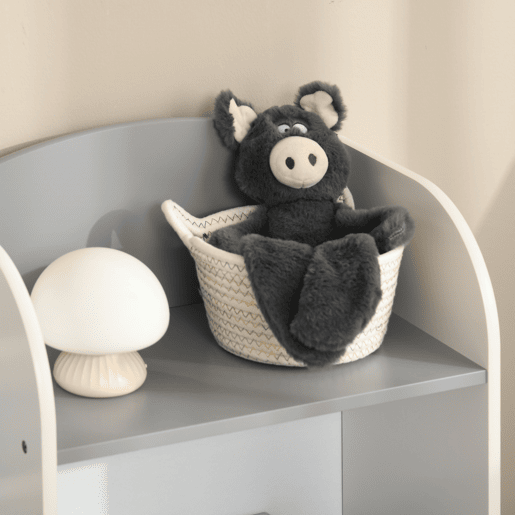 ZONEKIZ Organizador de Brinquedos Estante para Crianças com Prateleiras Abertas para Dormitório Sala de Jogos Escola Infantil 85x26x84 cm Cinza