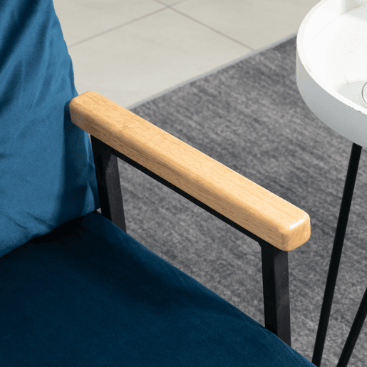 HOMCOM Sofá Cama Sofá Convertível em Cama de 2 Lugares Dobrável com Encosto Ajustável em 5 Níveis e 2 Almofadas Acolchoadas para Escritório Dormitório Sala de Estar 102x73x81 cm Azul