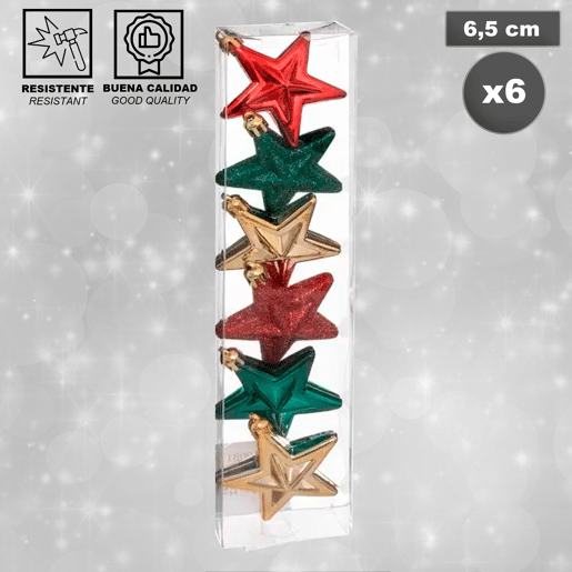 6 Conjunto de plástico de Natal 6 Conjunto de plástico de Natal