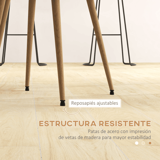 HOMCOM Conjunto de 2 Cadeiras Sala de Jantar Cadeiras de Cozinha Estofadas em Tecido de Linho com Pés de Aço para Sala de Estar Escritório Carga Máxima 120 kg 50x52x83 cm Cinza