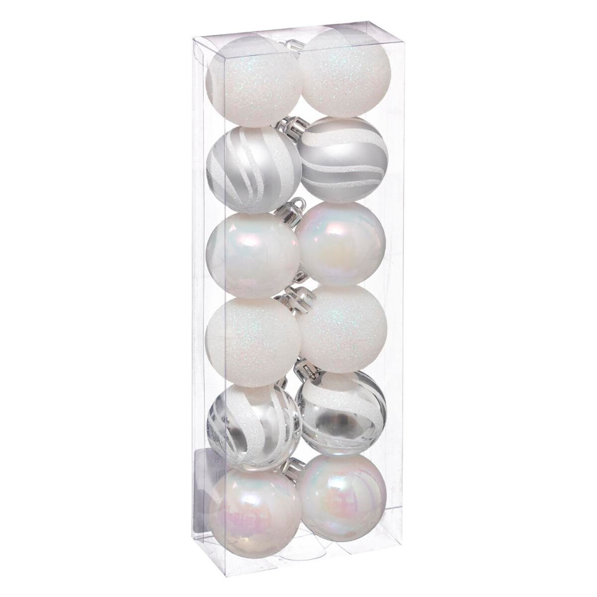 Lote de 12 bolas navideñas