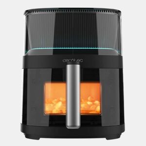 Cecotec Fritadeira com capacidade para cozinhar de 5 l, pulverizador de água, controlo tátil e design luminoso.