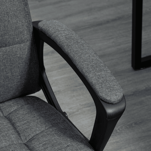 Vinsetto Cadeira de Escritório Cadeira de Escritório Giratória com Altura Ajustável e Apoio para os Braços Estilo Moderno Carga 120 kg para Estudio 59x63x96-105,5 cm Cinza