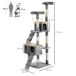 Árbol para Gato Tablero Madera Aglomerado, Felpa y Sisal PawHut Árbol para Gato Tablero Madera Aglomerado, Felpa y Sisal PawHut Gris