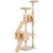 Árbol para Gato Tablero Madera Aglomerado, Felpa y Sisal PawHut Árbol para Gato Tablero Madera Aglomerado, Felpa y Sisal PawHut Crudo