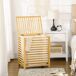 Cesto para Ropa Bambú, Poliéster con algodón HOMCOM, hogar - baño Cesto para Ropa Bambú, Poliéster con algodón HOMCOM, hogar - baño Marrón