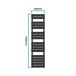 Radiador toallero mural Voss 720 W 17 lamas acero Radiador toallero mural Voss 720 W 17 lamas acero Negro