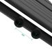 Radiador toallero mural Voss 720 W 17 lamas acero Radiador toallero mural Voss 720 W 17 lamas acero Negro