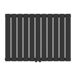 Radiador de panel Nore de Diseño monocapa tubular acero Radiador de panel Nore de Diseño monocapa tubular acero Negro