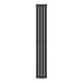 Radiador de panel Nore de Diseño monocapa tubular acero Radiador de panel Nore de Diseño monocapa tubular acero Negro