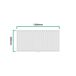 Radiador de panel Nore de Diseño monocapa tubular acero Radiador de panel Nore de Diseño monocapa tubular acero Blanco