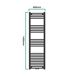 Radiador toallero mural Voss 485 W 24 tubos acero Radiador toallero mural Voss 485 W 24 tubos acero Blanco
