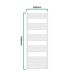 Radiador toallero mural Voss 755 W 28 tubos acero Radiador toallero mural Voss 755 W 28 tubos acero Blanco