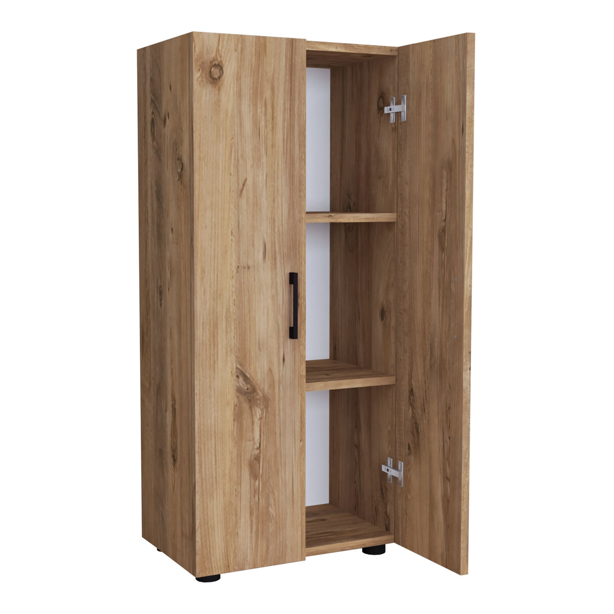 Armario Åsnes con 2 puertas y 3 compartimentos aglomerado 49 Roble