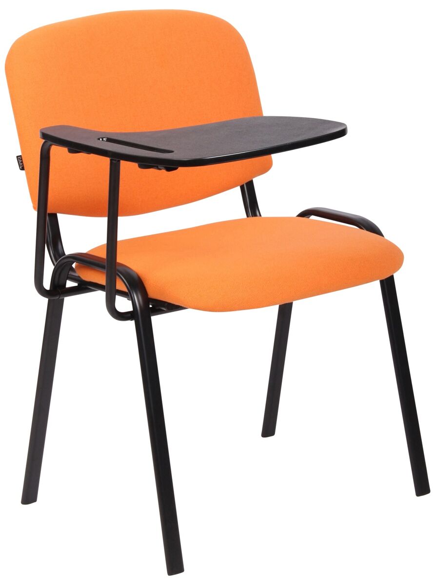 Silla conferencia ken con mesa plegable & en tela naranja 71x53x81 cm