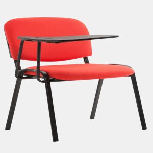 silla conferencia Ken con mesa plegable & en tela Rojo 71X53X81 cm