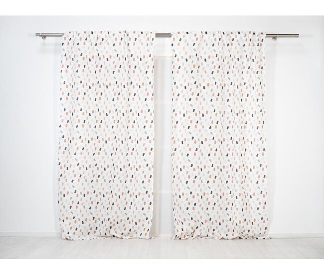 Visillo translúcido confetti confetti - crudo - 140x260