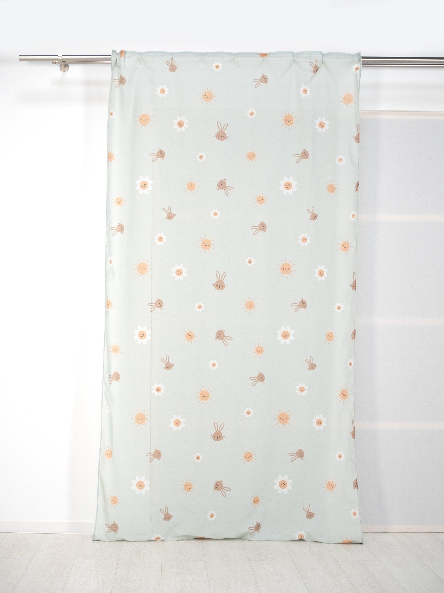 Visillo translúcido Conejito con motivo infantil