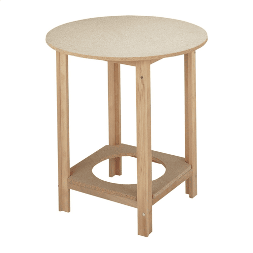 Round Camilla Table Haya Structure, terminada sem Varniz, 60x60x75 cm