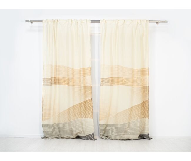 Visillo translúcido sand sand - amarillo - 140x260