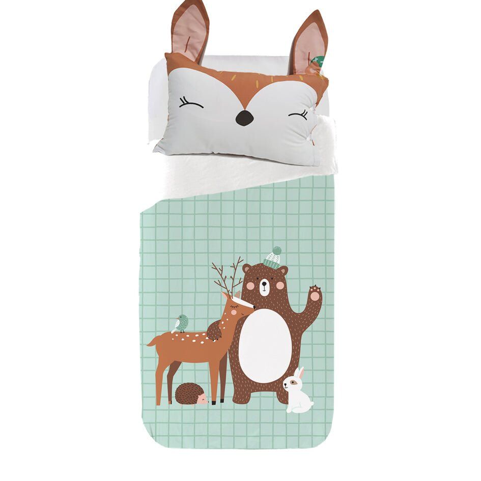 Juego de funda nórdica Infantil Ciervo