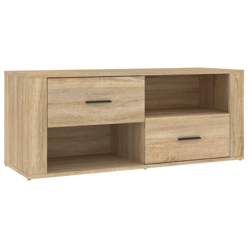 Mueble para tv madera contrachapada color roble 100x35x40 cm