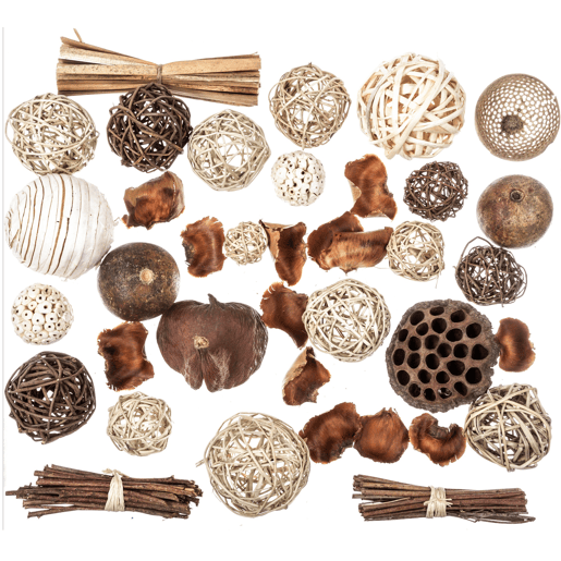 Bolas de decoração natural