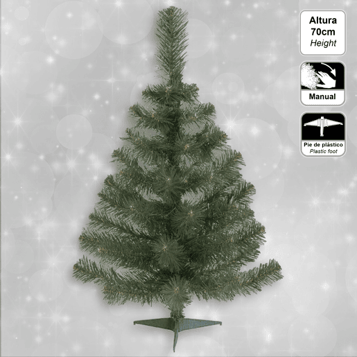 Elegante apute verde 70 cm