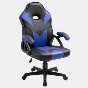 Cadeira de escritório universal para jogos azul com braços