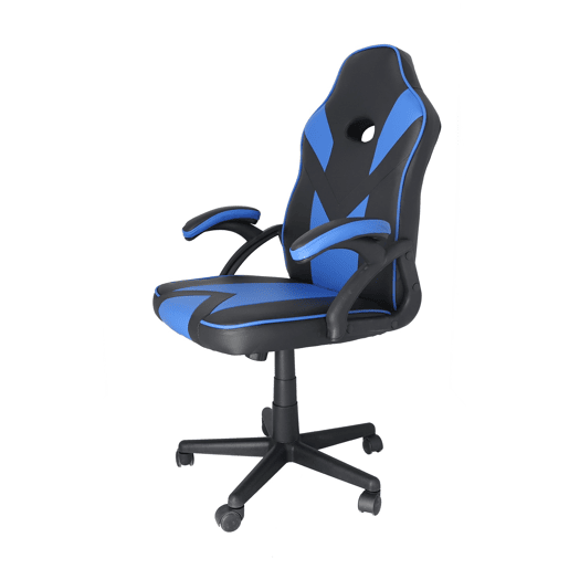 Cadeira de escritório universal para jogos azul com braços