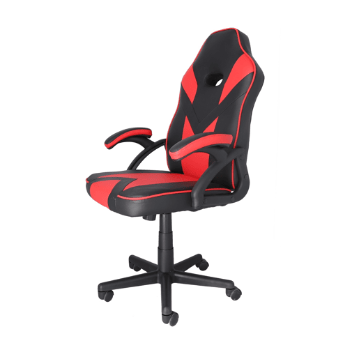 Cadeira de escritório universal para jogos, vermelha, com braços Cadeira de escritório universal para jogos, vermelha, com braços