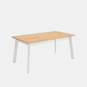 Mesa Sala de Jantar, Mesa Cozinha, 167x90x75cm, Para 8 pessoas, Pés de madeira, Carvalho