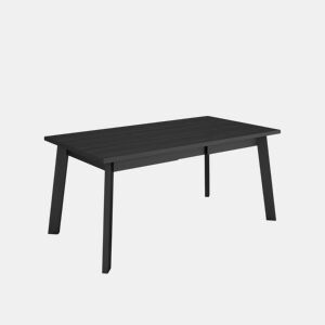 Mesa Sala de Jantar, Mesa Cozinha, 167x90x75cm, Para 8 pessoas, Pés de madeira, Preto