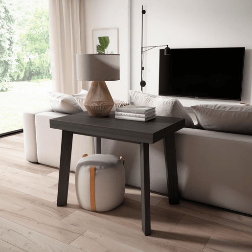 Mesa Consola Extensível, Cozinha, Sala de jantar, 160x90x73cm, Para 8 pessoas, Pés de madeira, Estilo moderno, Preto Mesa Consola Extensível, Cozinha, Sala de jantar, 160x90x73cm, Para 8 pessoas, Pés de madeira, Estilo moderno, Preto