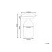 Beliani Mesa auxiliar TENJO 33x33 Beliani Mesa auxiliar TENJO 33x33 Negro