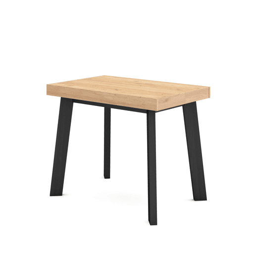 Mesa Consola Extensível, Cozinha, Sala de jantar, 180x90x73cm, Para 8 pessoas, Pés de madeira, Estilo moderno, Carvalho Mesa Consola Extensível, Cozinha, Sala de jantar, 180x90x73cm, Para 8 pessoas, Pés de madeira, Estilo moderno, Carvalho