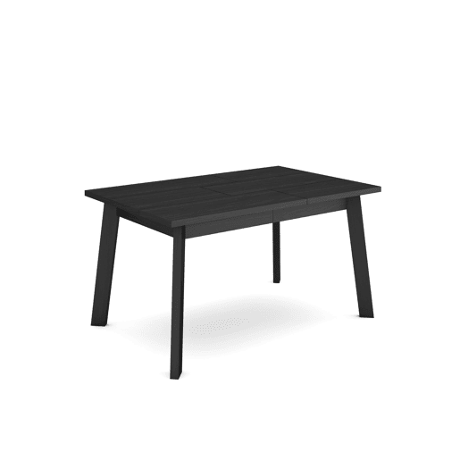 Mesa Sala de Jantar, Mesa Cozinha, 140x90x75cm, Para 6 pessoas, Pés de madeira, Preto Mesa Sala de Jantar, Mesa Cozinha, 140x90x75cm, Para 6 pessoas, Pés de madeira, Preto
